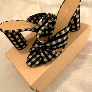 Loeffler Randall Coco Knotted Gingham Mule